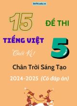 15 Đề thi Tiếng Việt 5 cuối Kì 1 Chân Trời Sáng Tạo 2024-2025 (Có đáp án)